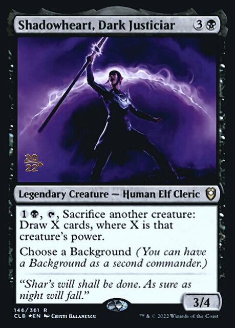 Shadowheart, Dark Justiciar - Foil - Prerelease Promo