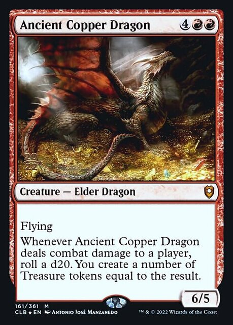 Ancient Copper Dragon - Foil - Prerelease Promo