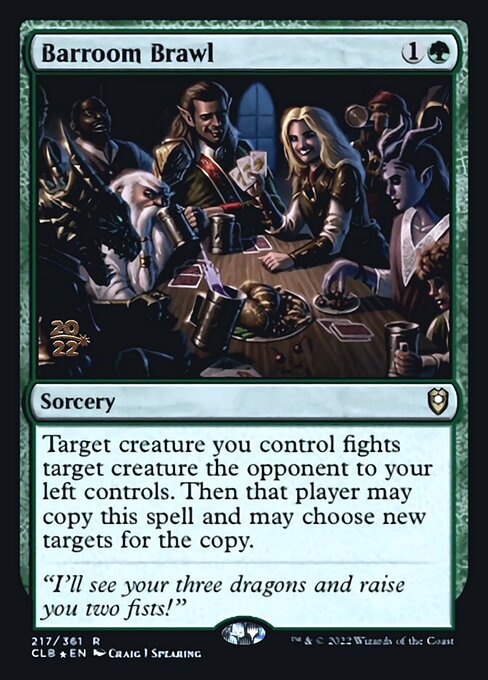 Barroom Brawl - Foil - Prerelease Promo