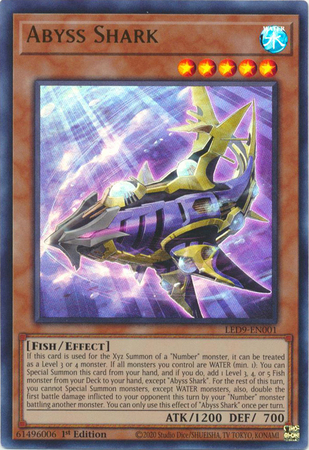 Abyss Shark - LED9-EN001 - Ultra Rare - 1st Edition Abyss Shark - LED9-EN001 - Ultra Rare - 1st Edition