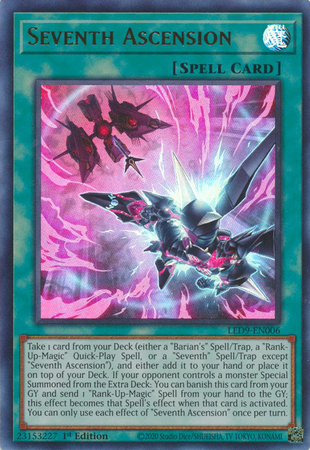 Seventh Ascension - LED9-EN006 - Ultra Rare - 1st Edition Seventh Ascension - LED9-EN006 - Ultra Rare - 1st Edition