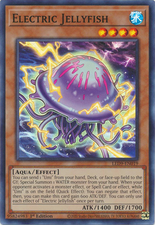 Electric Jellyfish - LED9-EN019 - Super Rare - 1st Edition Electric Jellyfish - LED9-EN019 - Super Rare - 1st Edition