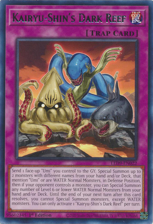 Kairyu-Shins Dark Reef - LED9-EN022 - Rare - 1st Edition Kairyu-Shins Dark Reef - LED9-EN022 - Rare - 1st Edition