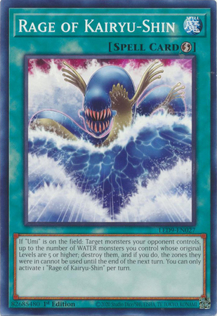Rage of Kairyu-Shin - LED9-EN027 - Common - 1st Edition Rage of Kairyu-Shin - LED9-EN027 - Common - 1st Edition