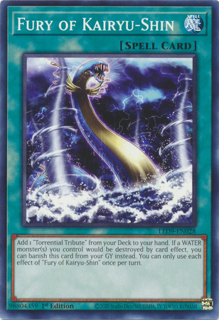 Fury of Kairyu-Shin - LED9-EN028 - Common - 1st Edition Fury of Kairyu-Shin - LED9-EN028 - Common - 1st Edition