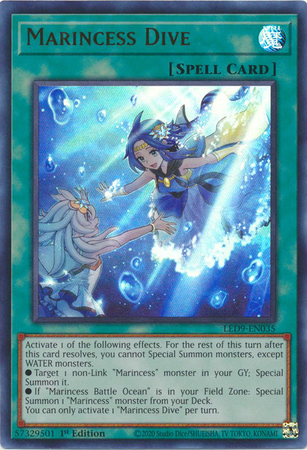 Marincess Dive - LED9-EN035 - Ultra Rare - 1st Edition Marincess Dive - LED9-EN035 - Ultra Rare - 1st Edition