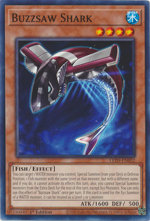 Buzzsaw Shark - LED9-EN052 - Common - 1st Edition Buzzsaw Shark - LED9-EN052 - Common - 1st Edition
