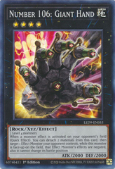 Number 106: Giant Hand - LED9-EN053 - Super Rare - 1st Edition