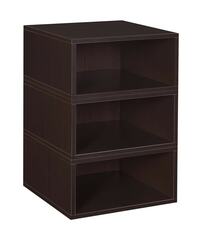Niche - PC063PKTF - 3-Pack Cubo 13-in W x 19.5-in H x 13-in D Truffle Wood Collapsible Stackable Bin