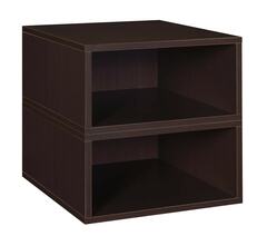 Niche - PC062PKTF - 2-Pack Cubo 13-in W x 13-in H x 13-in D Truffle Wood Collapsible Stackable Bin