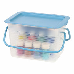 IRIS - 136036 - Small Clear Weatherproof Charcoal Caddy with Standard Snap Lid