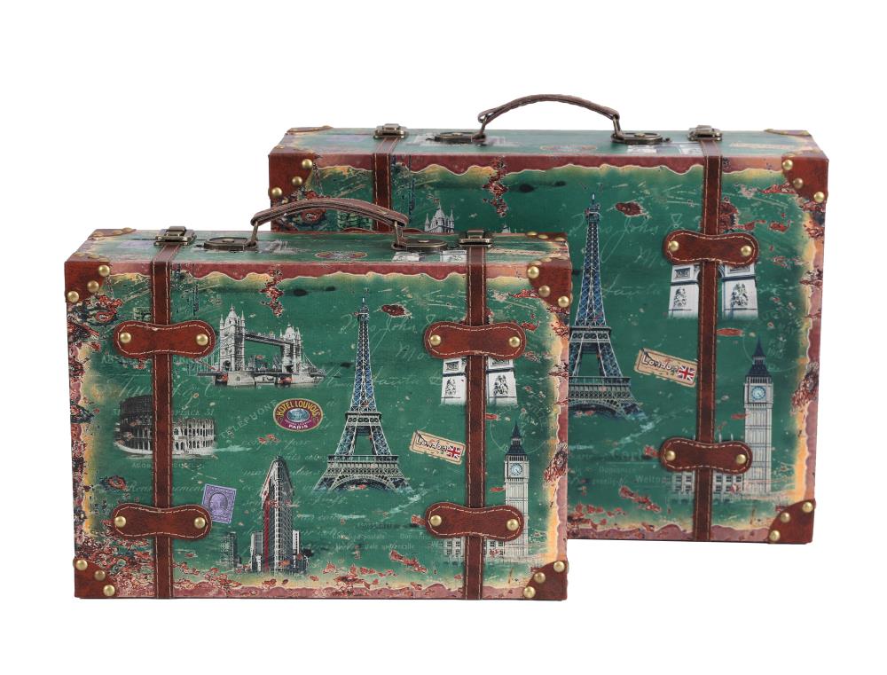 Vintiquewise - QI003615.2 - Landmarks Case- Leather Straps
