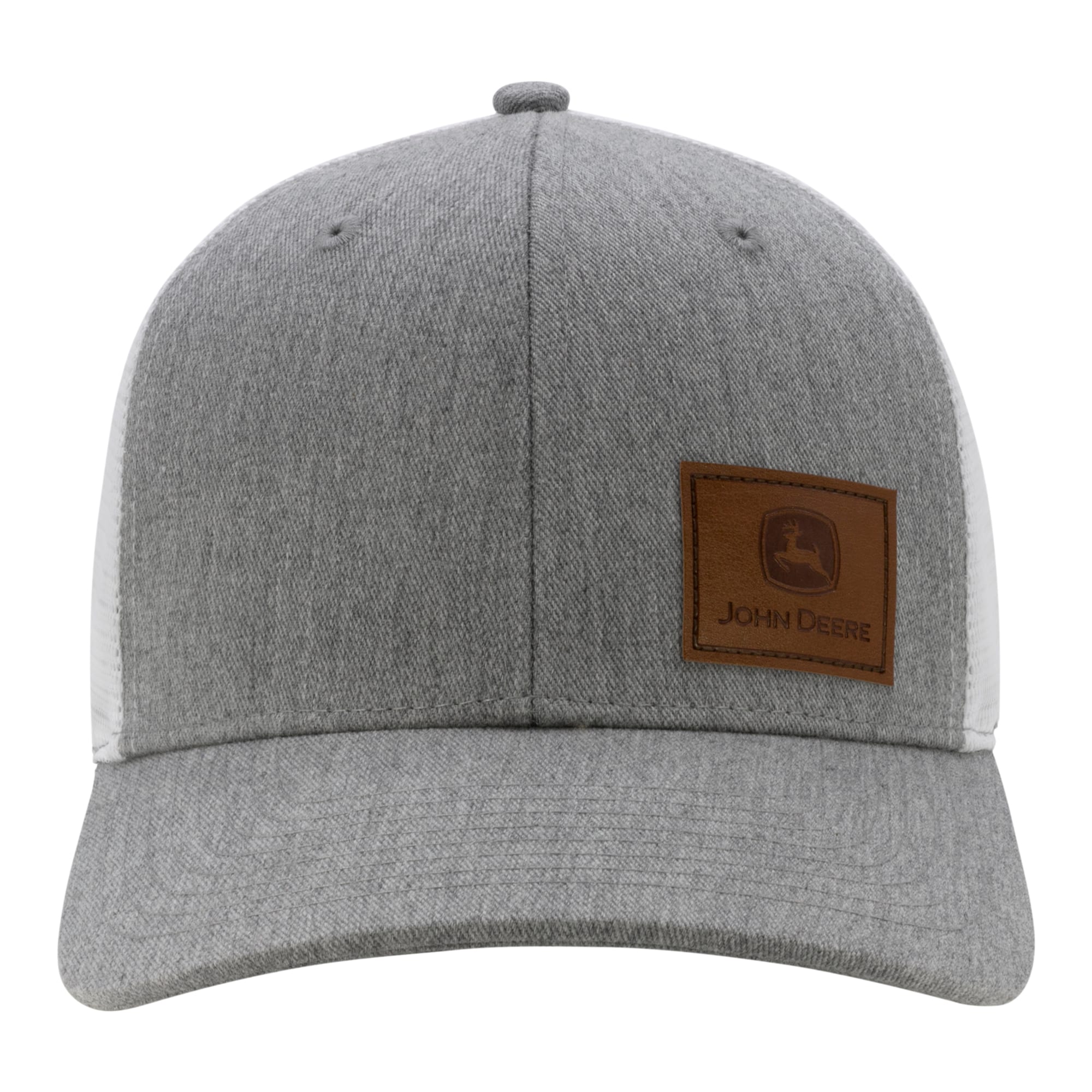 John Deere - 4914095 - JD Grey/White Trucker Leather Patch