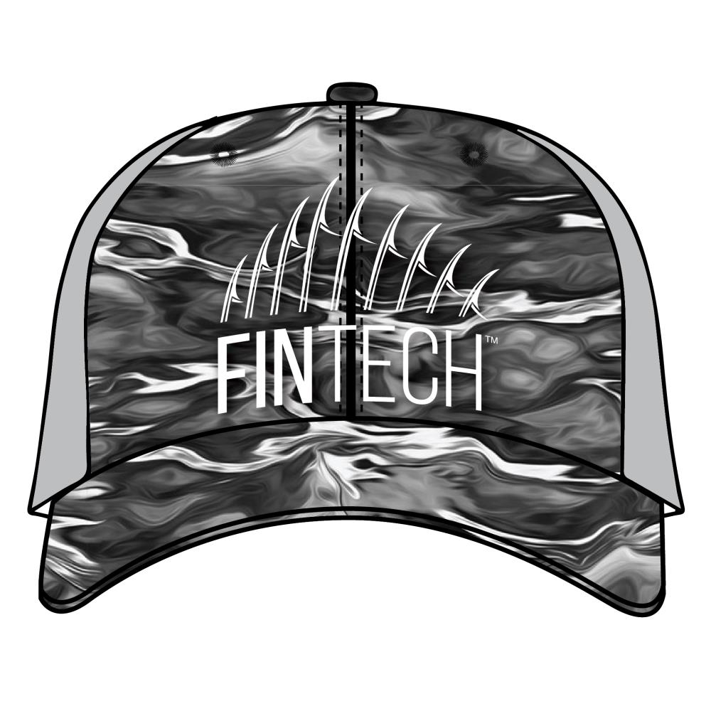 FINTECH - FMHWT-BLK - Fintech Waterman AOP Hat-Black