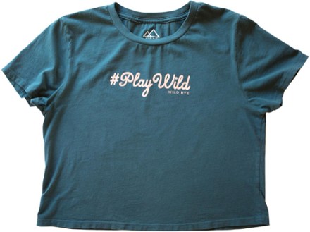 Wild Rye - Play Wild Crop T-Shirt - Womens - JADE
