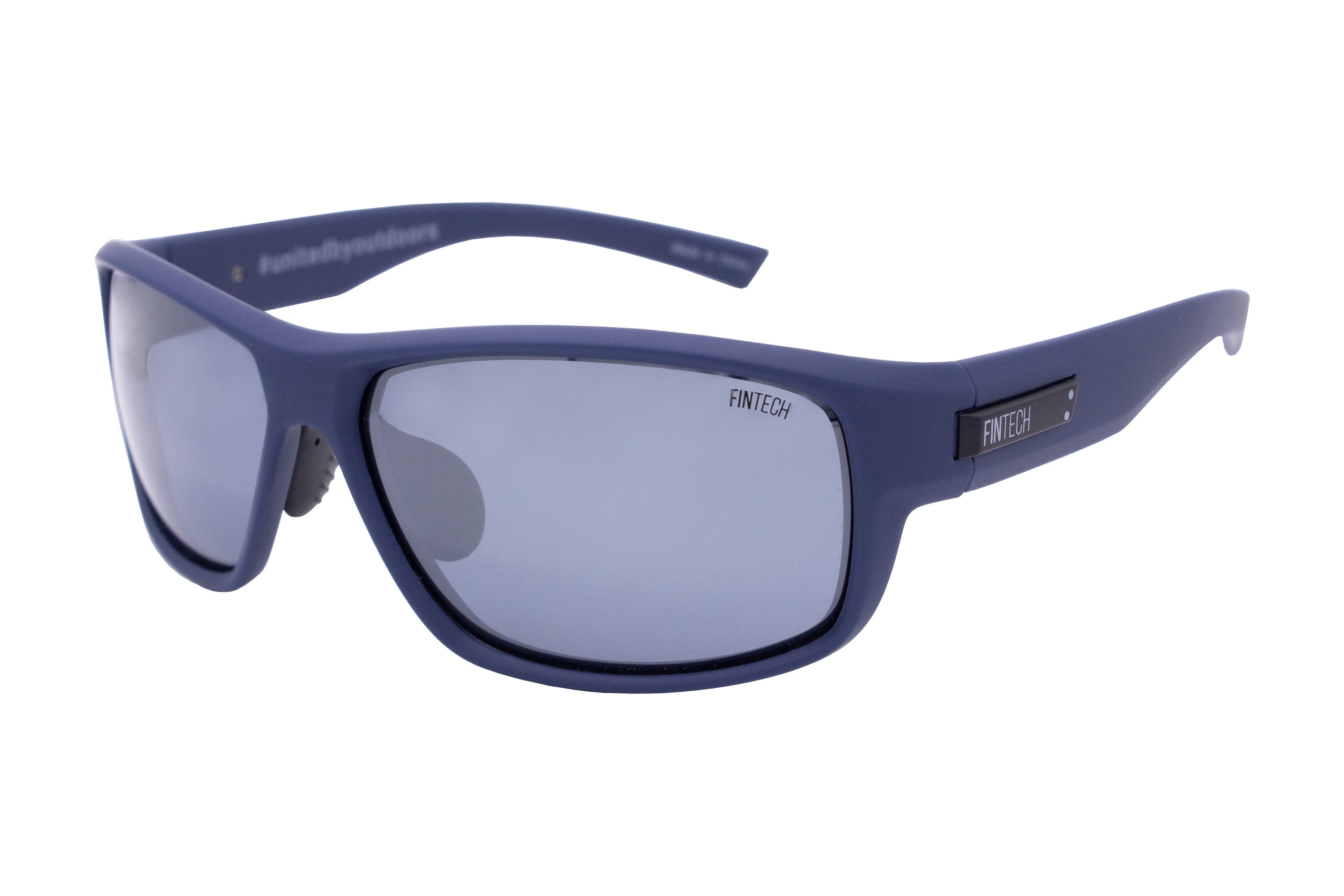 FINTECH - FTS-WALLEYE-106P - Mens Polarized Matte Navy Plastic Sunglasses