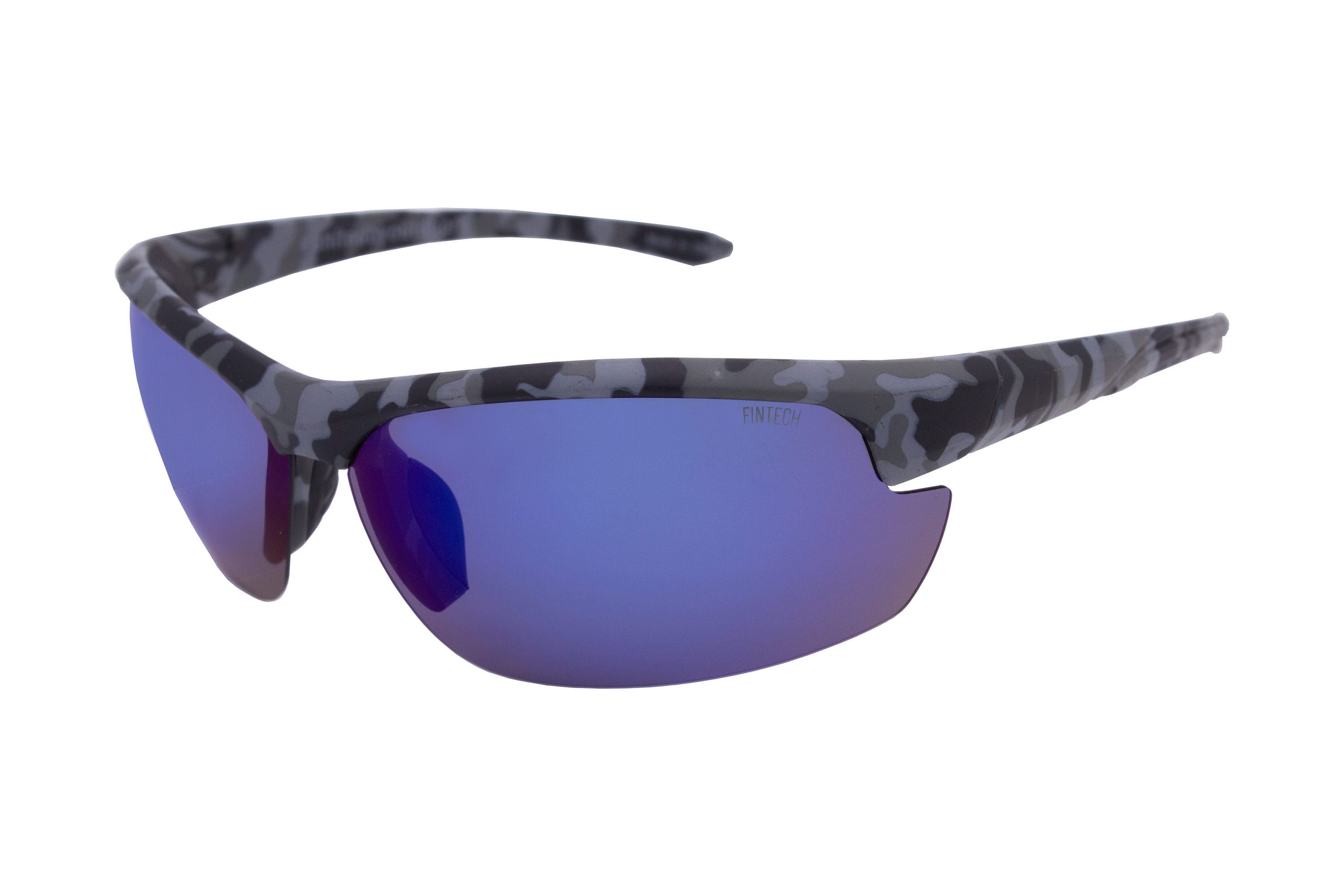 FINTECH - FTS-BLADE-197P - Mens Polarized Camo Print Plastic Sunglasses