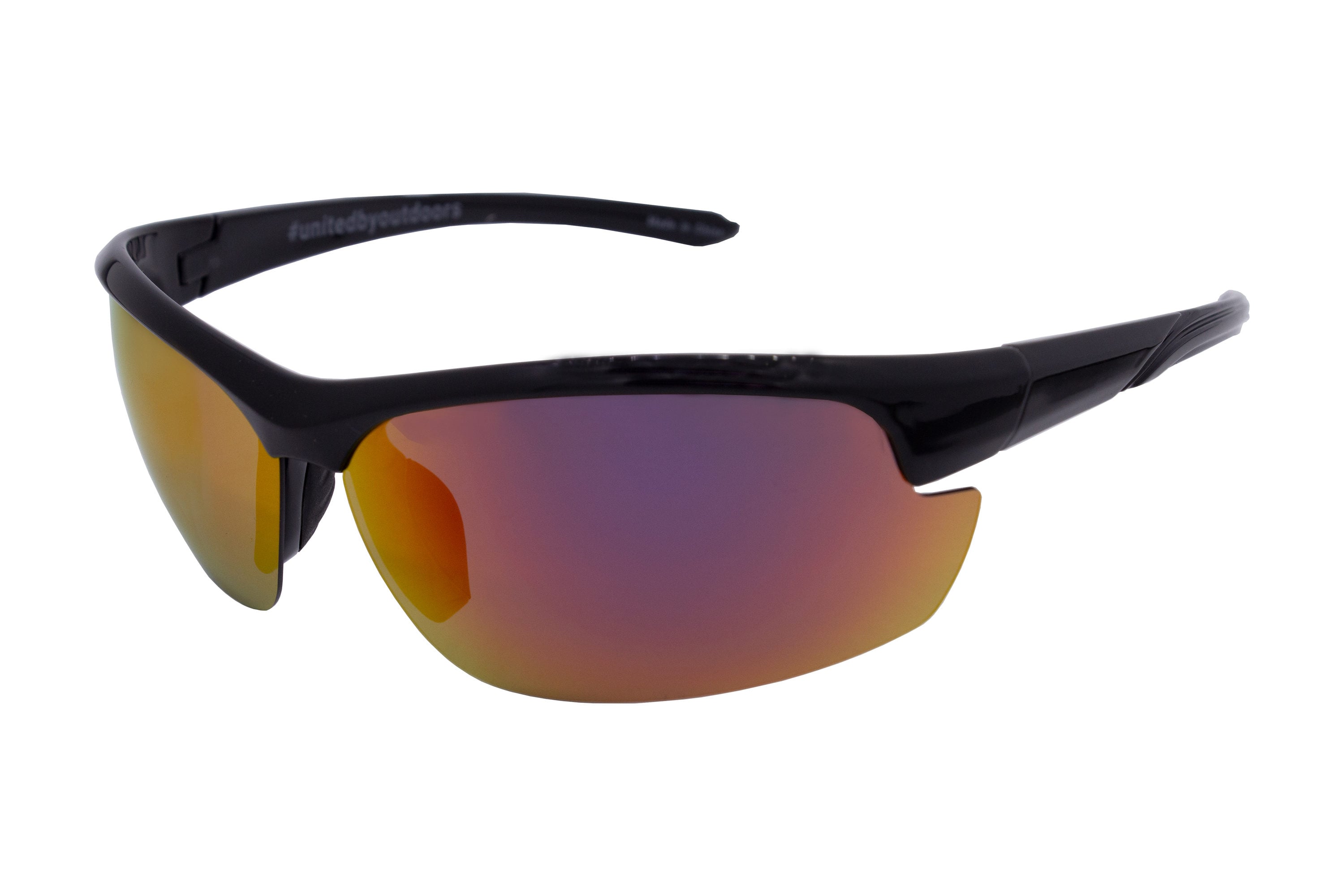FINTECH - FTS-BLADE-204P - Mens Polarized Gloss Black Plastic Sunglasses