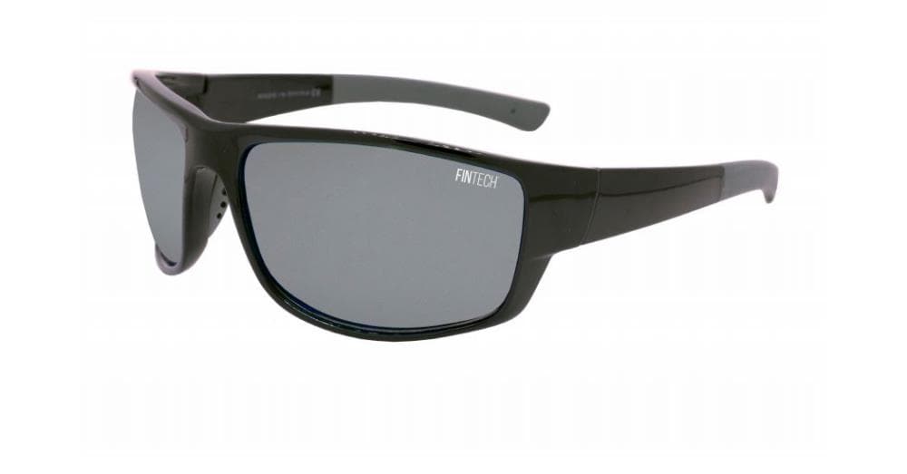 FINTECH - FMSBUL-104P - Mens Polarized Gloss Black/Grey Plastic Sunglasses