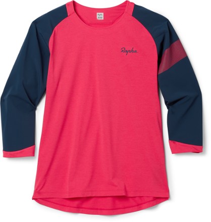 Rapha - Trail 3/4-Sleeve Bike Jersey - Womens - VIVA MAGENTA