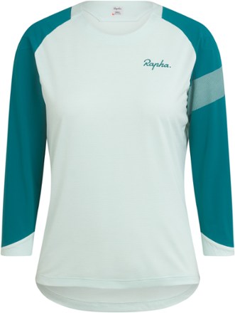 Rapha - Trail 3/4-Sleeve Bike Jersey - Womens - SURF SPRAY