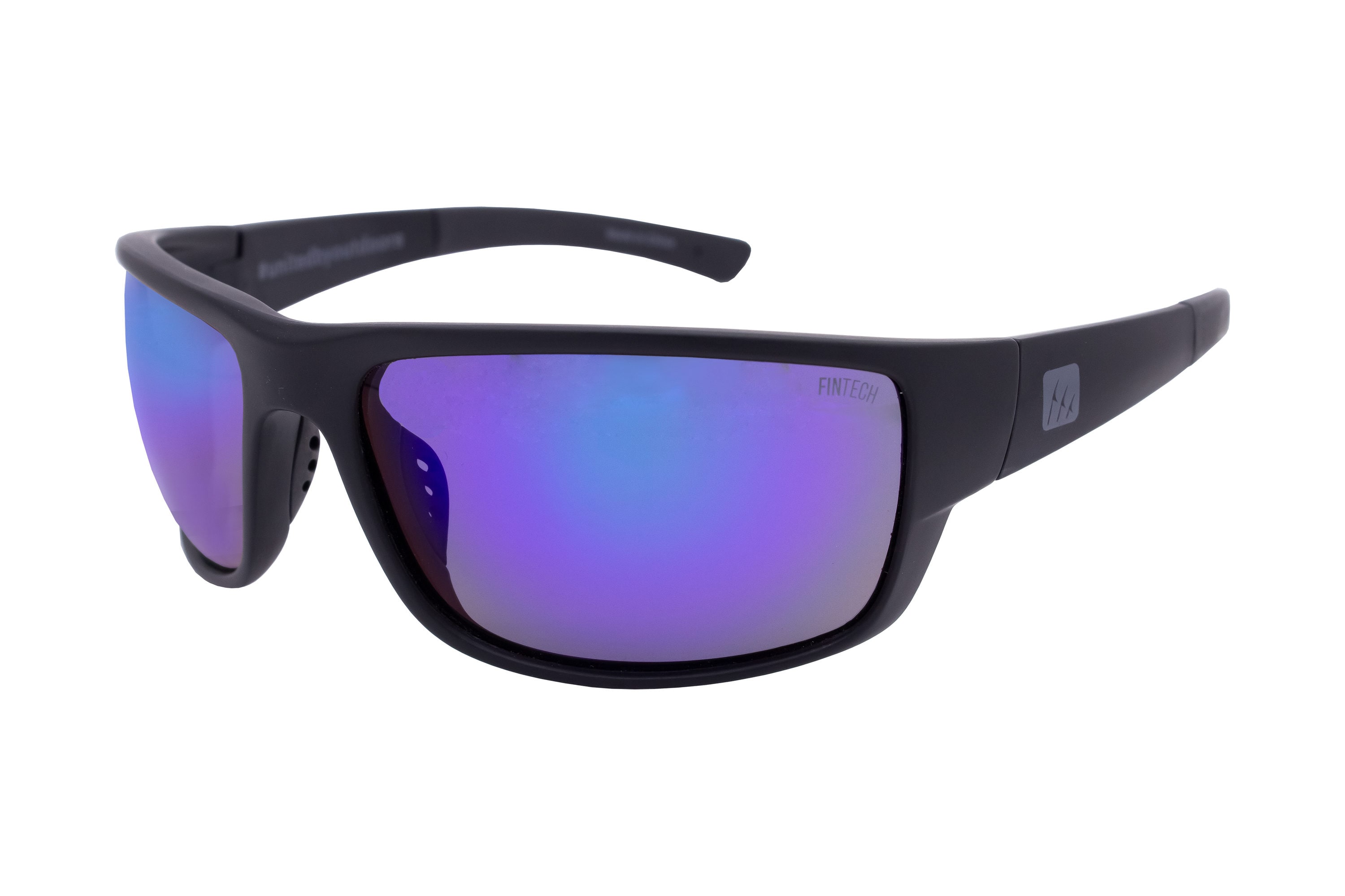 FINTECH - FTS-BULL-104P - Mens Polarized Matte Black Plastic Sunglasses