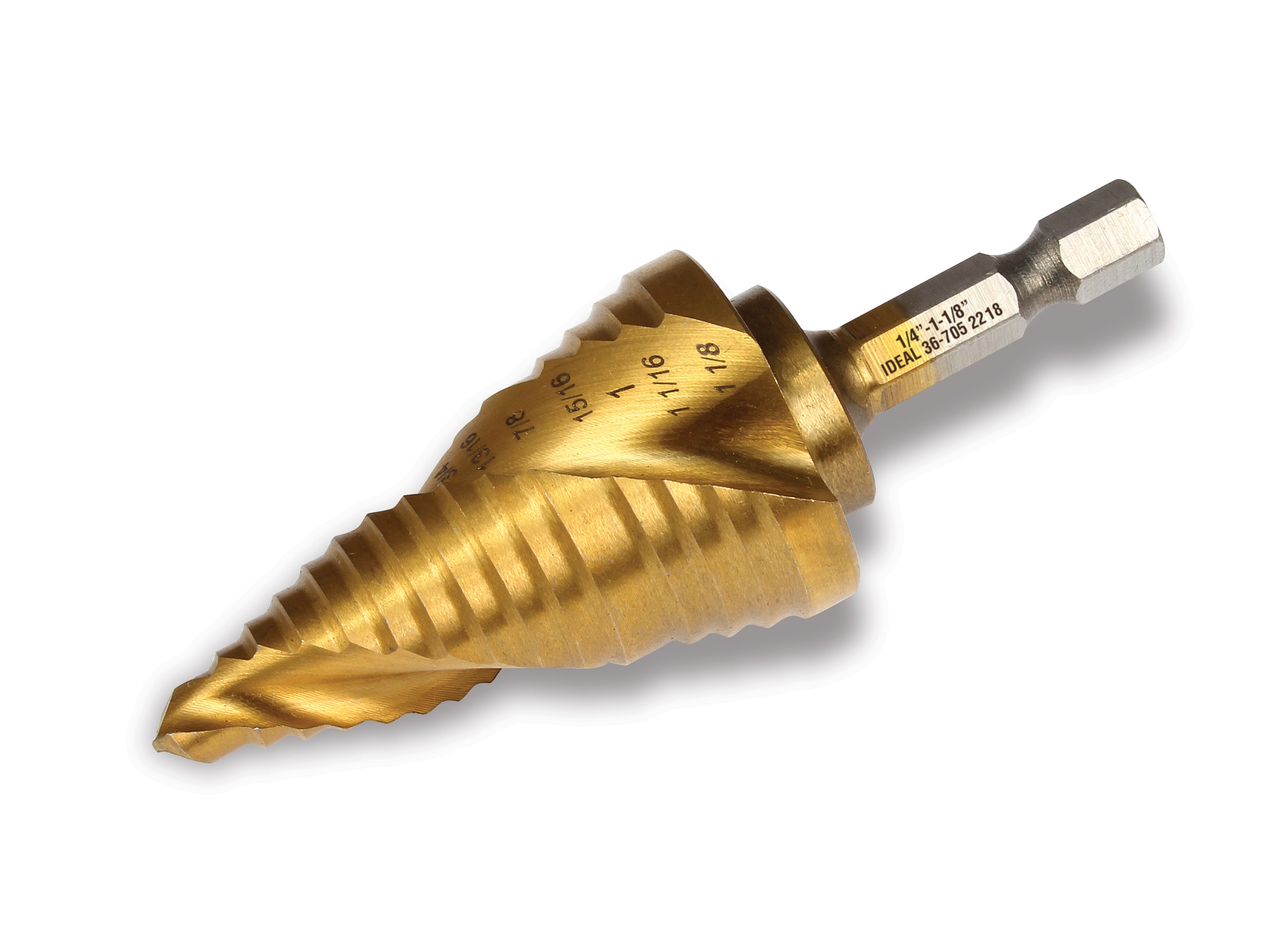 IDEAL - 36-705 - 1/4-in 15-Step Drill Bit