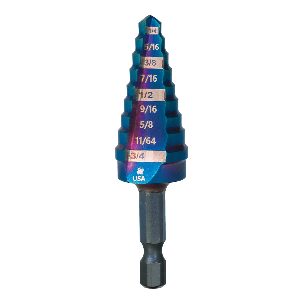 Spyder - 19021 - Mach-Blue 1/4-in 9-Step Drill Bit