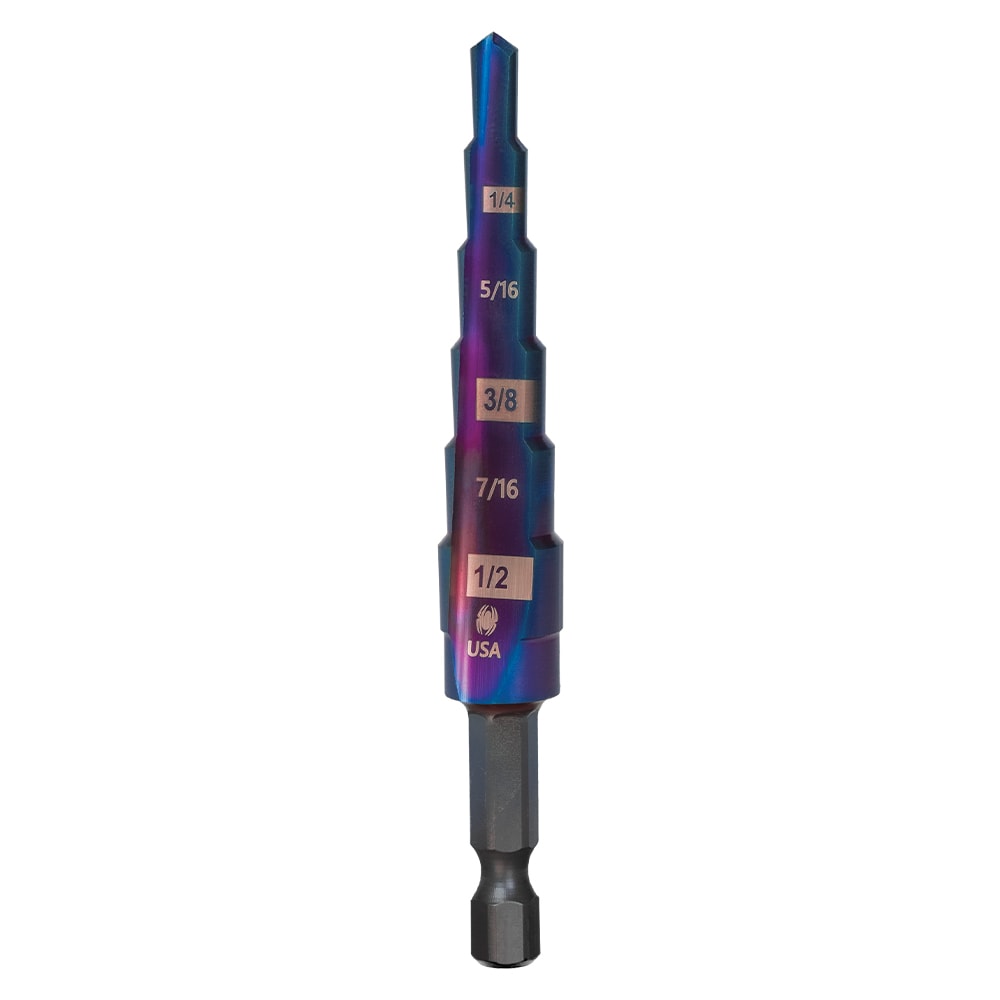 Spyder - 19020 - Mach-Blue 1/4-in 6-Step Drill Bit