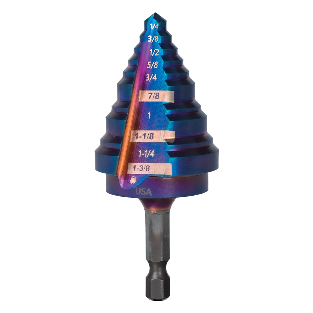 Spyder - 19024 - Mach-Blue 1/4-in 10-Step Drill Bit