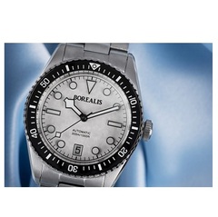 Borealis Bull Shark V2 White Dial Snowflake Hands Date Miyota 9015 BBSV2BE