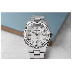 Borealis Bull Shark V2 White Dial Mercedes Hands Date Miyota 9015 BBSV2BB