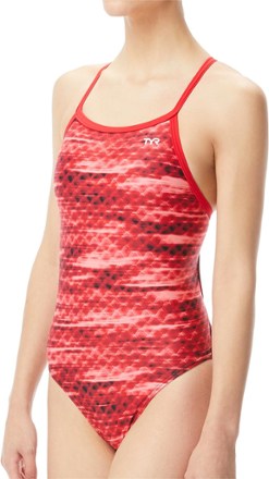 TYR - Castaway Diamondfit Swimsuit - Girls - RED
