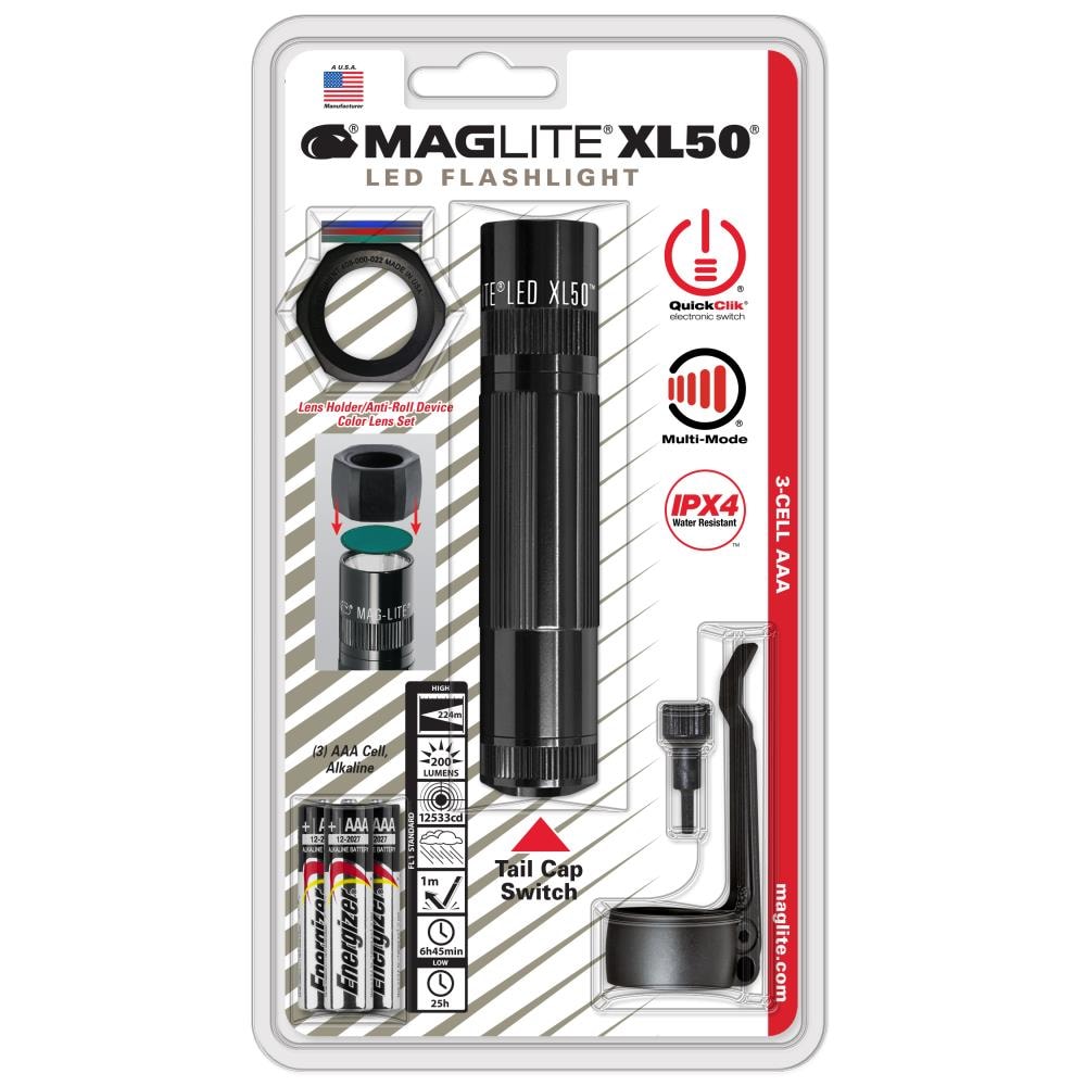 Maglite - XL50-S301C - 200-Lumen LED Flashlight (Battery Included)
