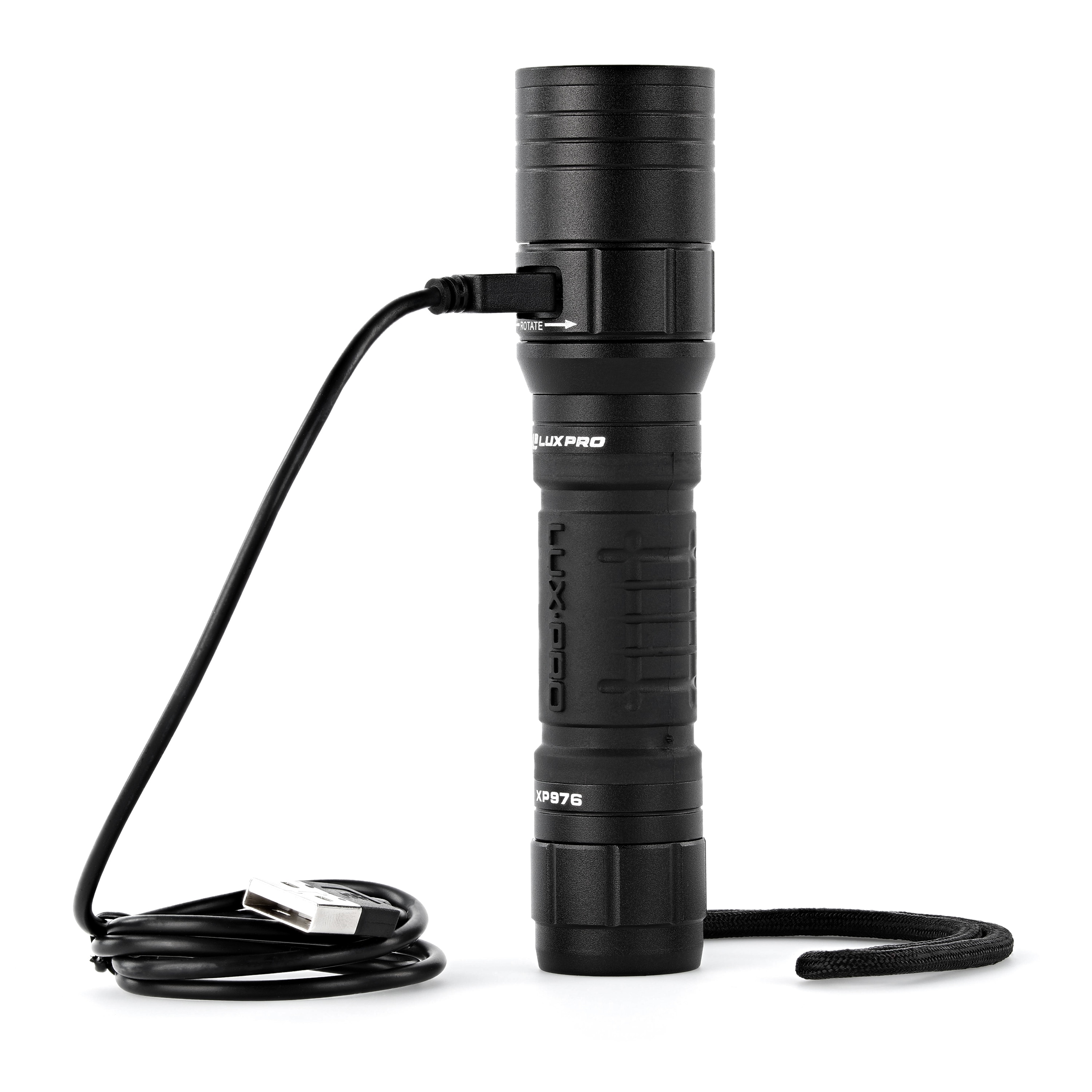 Lux-Pro - XP976 - 450-Lumen LED Rechargeable Flashlight (Battery Included)