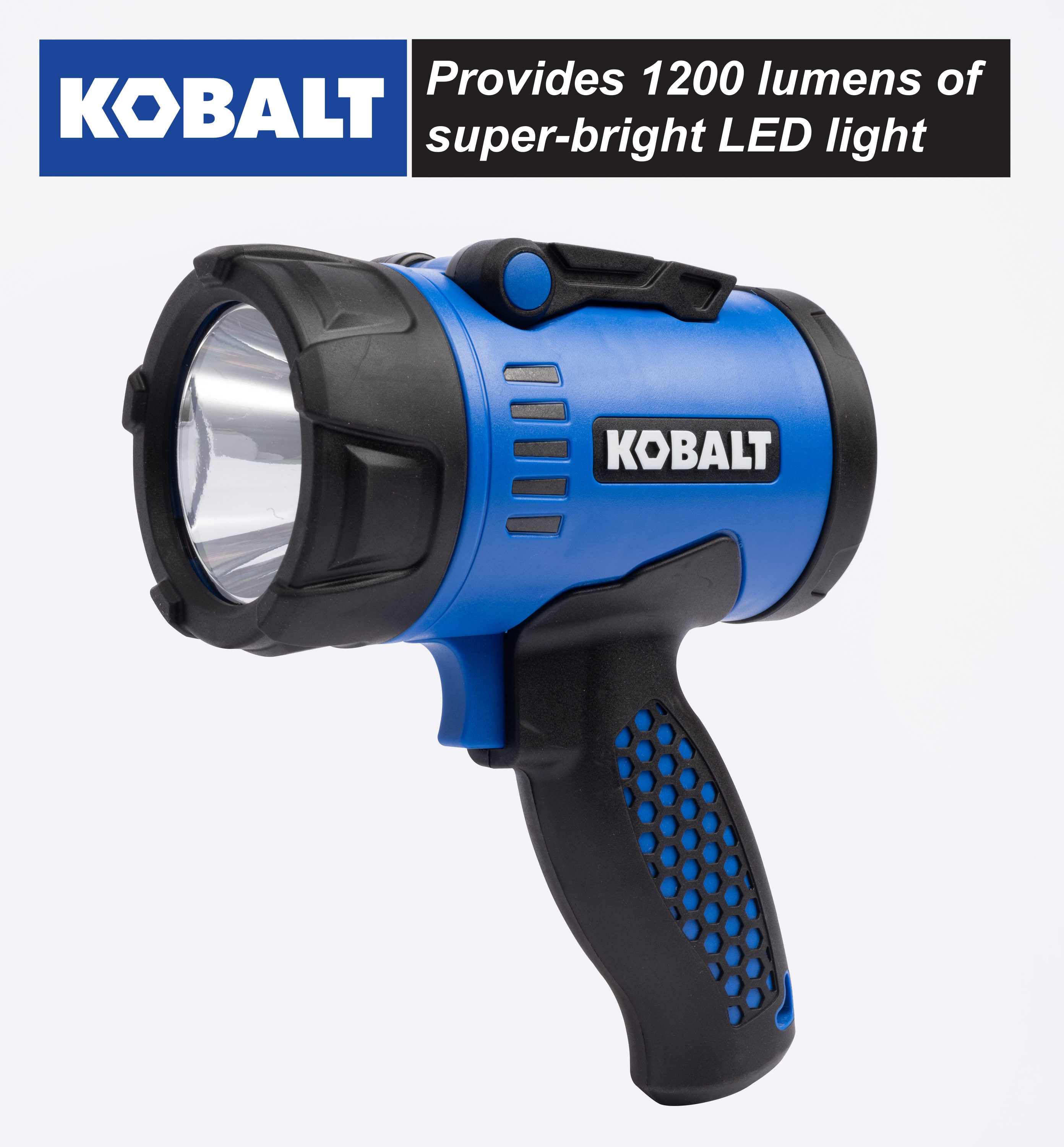 Kobalt - 66411 - 1200-Lumen LED Rechargeable Spotlight Flashlight
