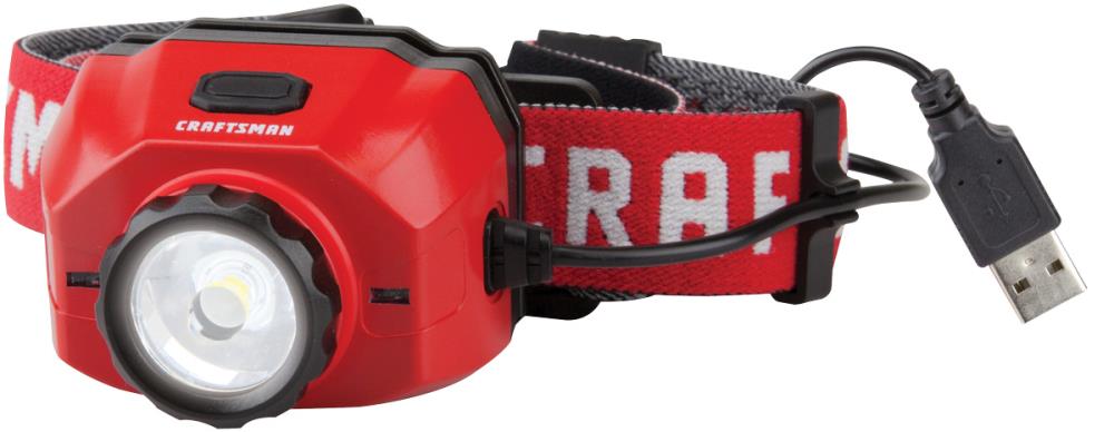 CRAFTSMAN - CMXLHB5 - 500-Lumen LED Rechargeable Headlamp (Battery Included)