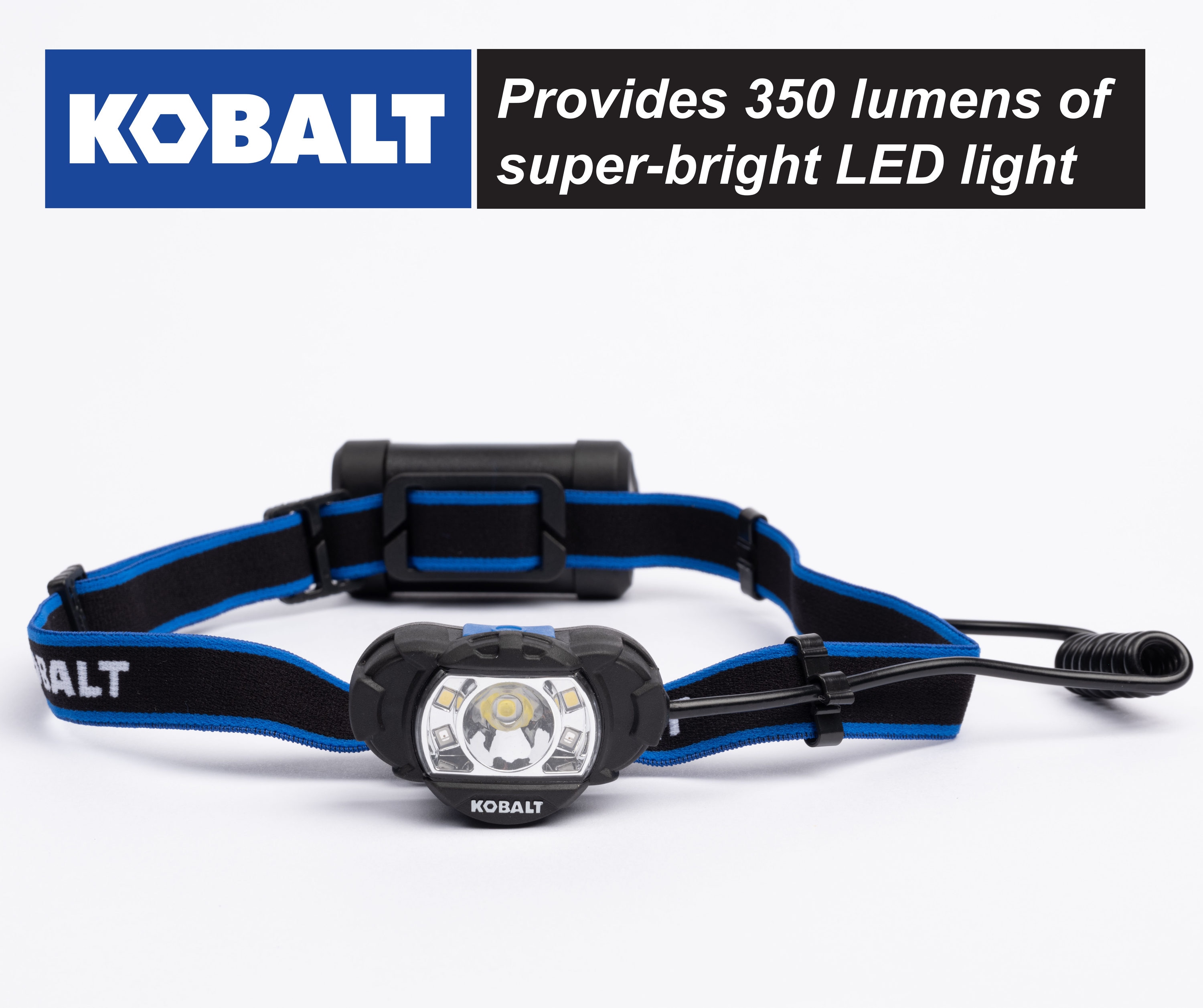 Kobalt - 68121 - 350-Lumen LED Headlamp (Battery Included)