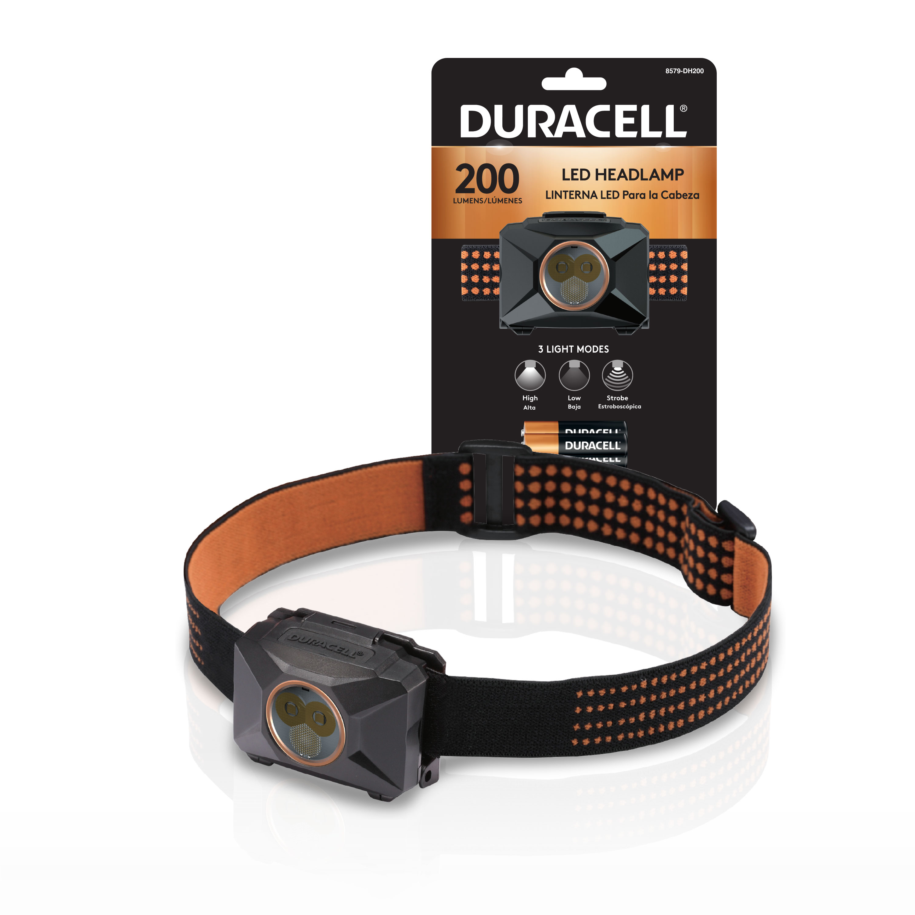 Duracell - 8579-DH200 - 200-Lumen LED Headlamp (Battery Included)