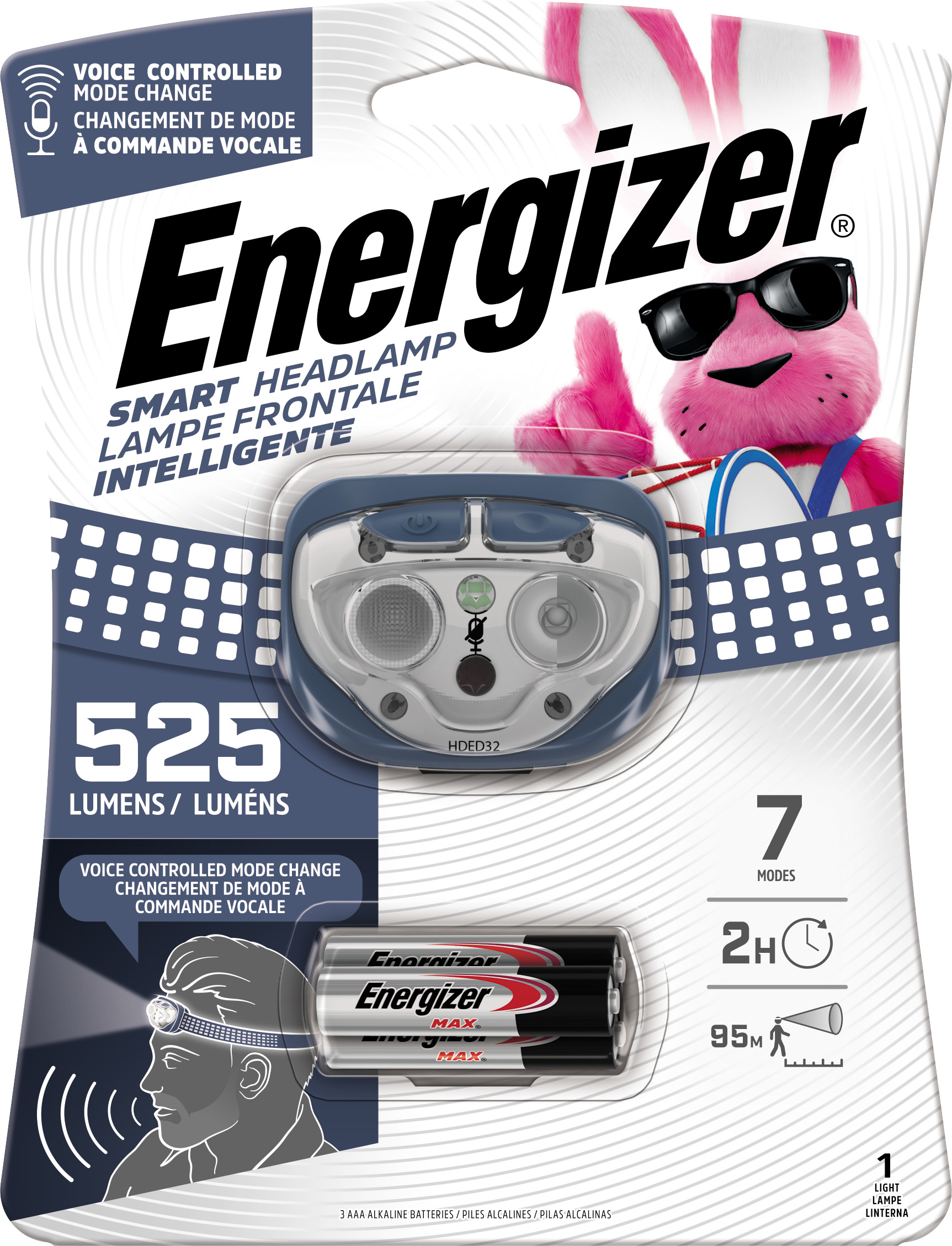 Energizer - ENHDED32E - 525-Lumen LED Headlamp (Battery Included)