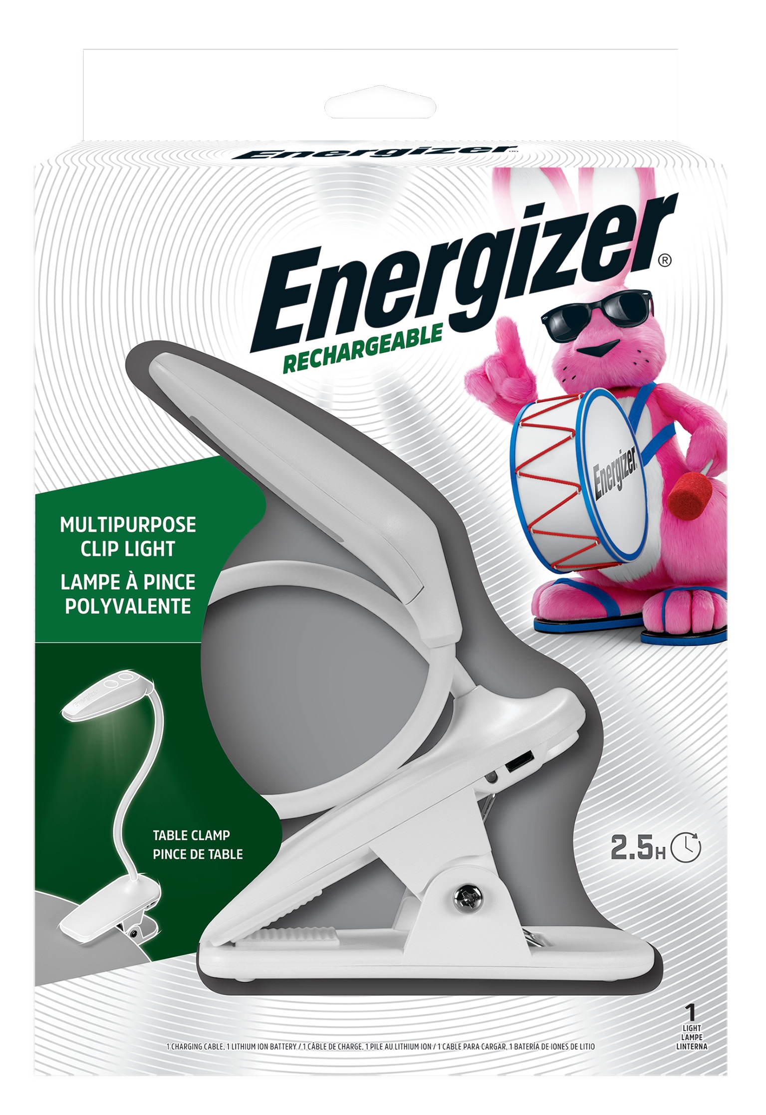 Energizer - ENBKFNLP - Rechargeable 14-Lumen LED Rechargeable Flashlight (Battery Included)