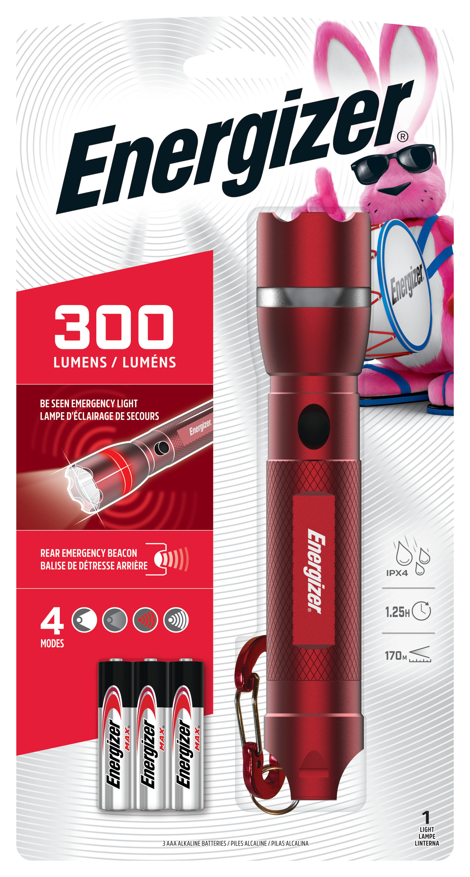 Energizer - ENESMH32E - 300-Lumen LED Flashlight (Battery Included)