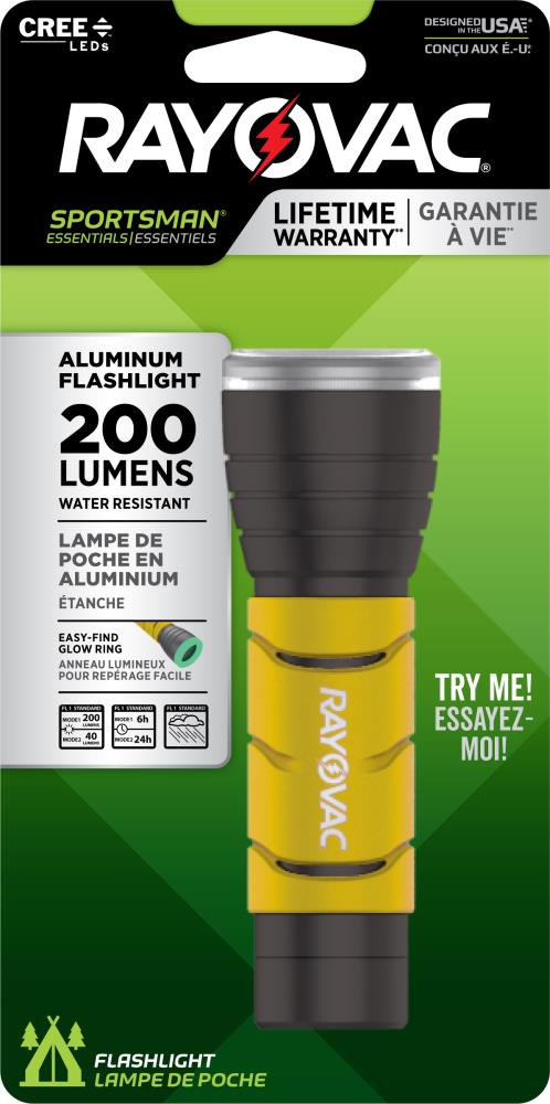 Rayovac - SPGL3AAA-BXA - Sportsman 200-Lumen LED Flashlight (Battery Included)