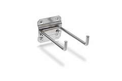 Triton Products - 62419 - Stainless Steel LocHook 3-Piece Steel Pegboard Hook (Actual: 2.1875-in)