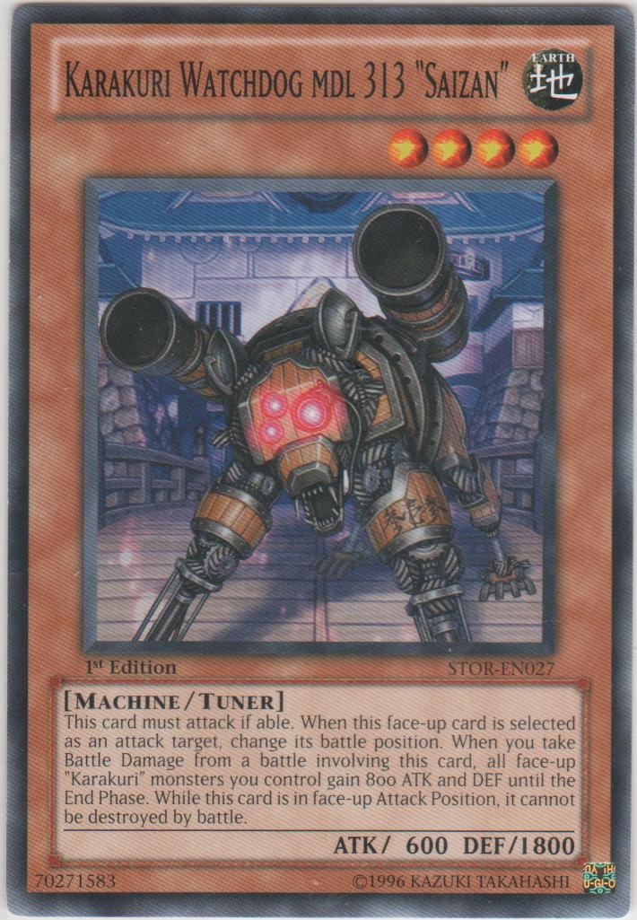 Karakuri Watchdog mdl 313 Saizan - STOR-EN027 - Common - 1st Edition