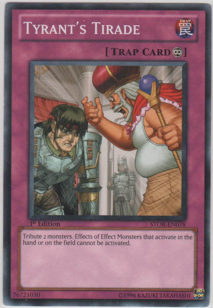 Tyrants Tirade - STOR-EN078 - Common - 1st Edition