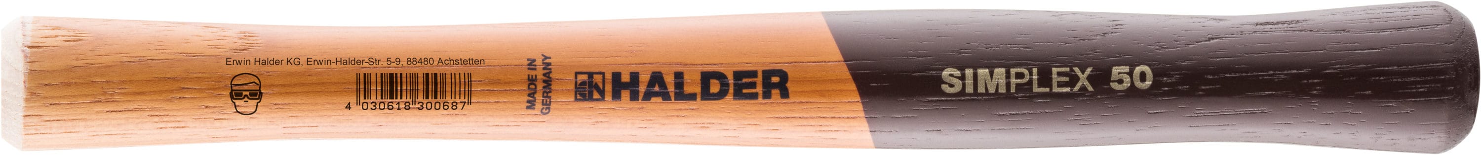 Halder - 3244.081 - 1.345-lb Smooth Face Head Wood Specialty Hammer