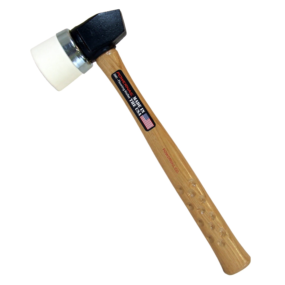 Powernail - 06-3MIW - 1.6-lb Beveled Face Head Wood Rubber Mallet