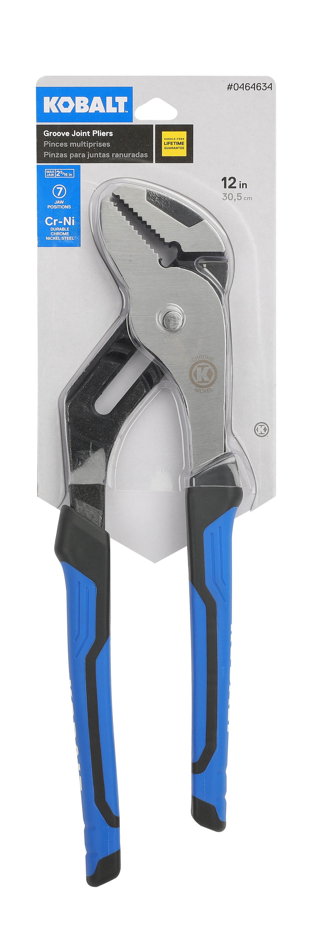 Kobalt - 59918 - 12-in Tongue and Groove Pliers