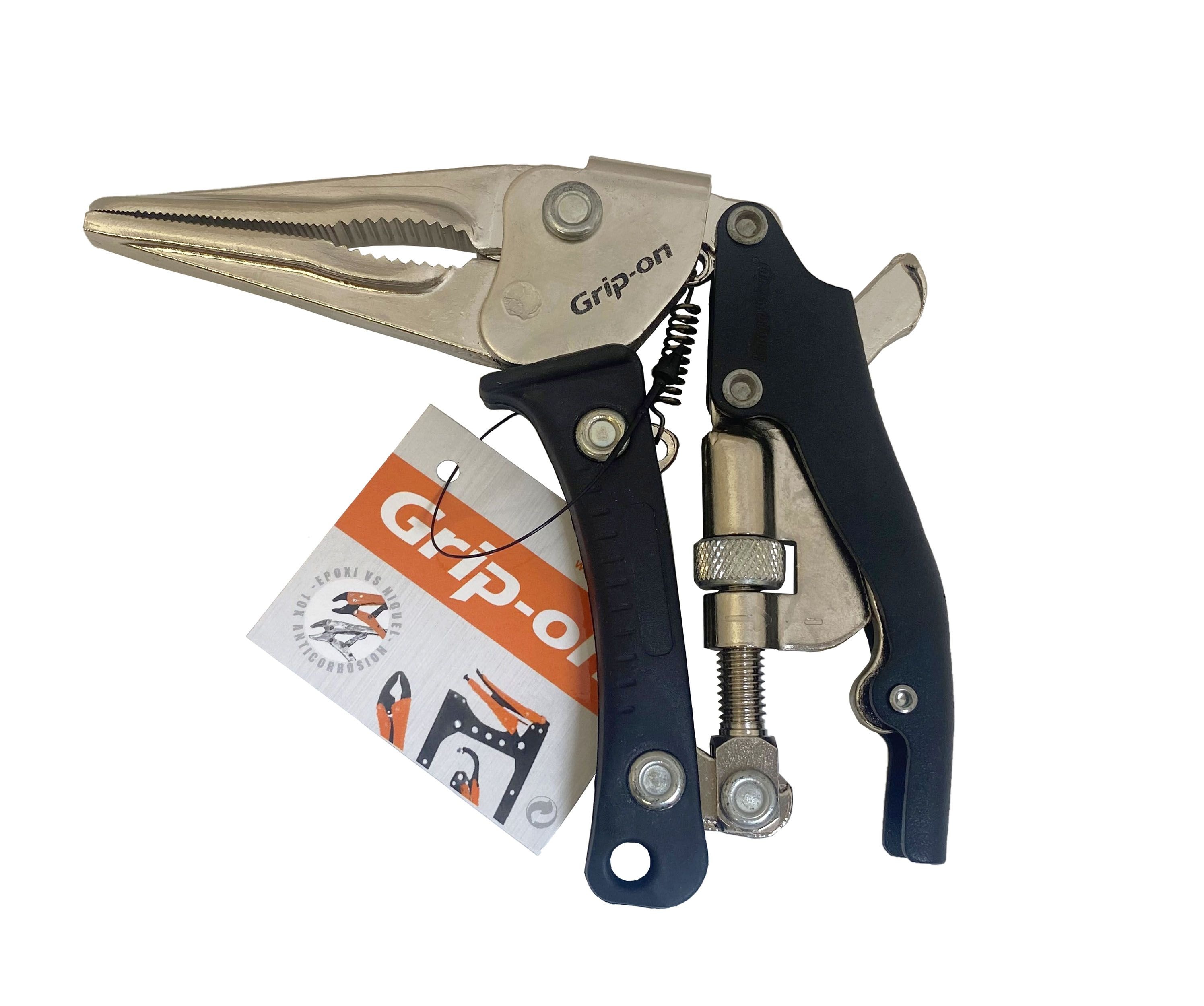Grip-on - GR72708 - 8-in Long Nose Locking Pliers